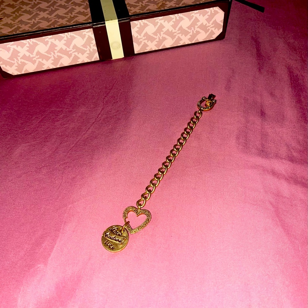 Juicy Couture Bracelet sold AS IS with Horseshoe and Heart Charm